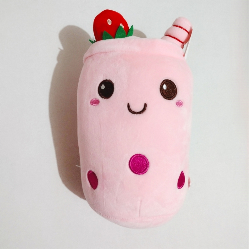 Strawberry Bubble Tea Plushie